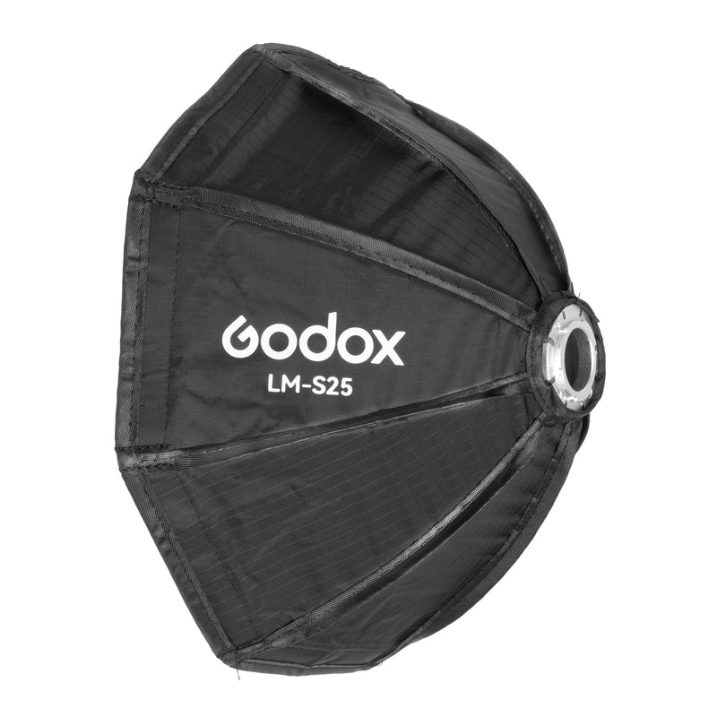 GODOX  LM-S25 Octagonal Softbox For The LUX Master Retro Flash (Three-Quarter Back View)