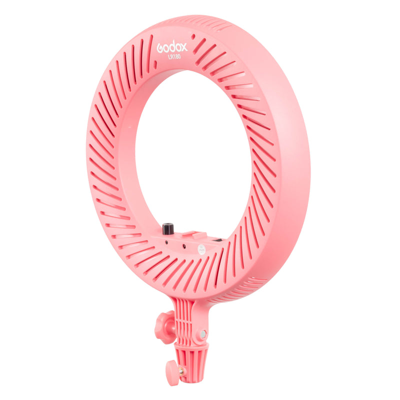 Godox LR180 Bi-Colour LED Ring Light Three-Quarter Back View