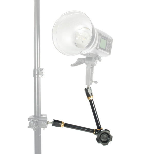 GODOX LSA-04 Heavy-Duty Articulated Magic Arm being used to hold a light to a light stand