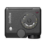 Godox Lux Junior II flash shown on a clean white background (Top view)