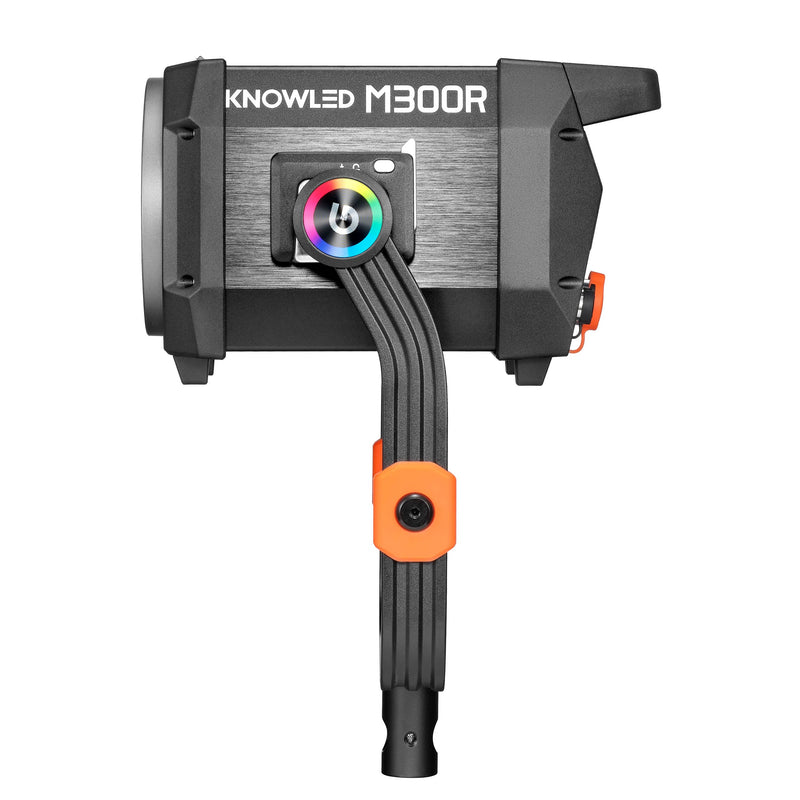 GODOX KNOWLED M300R ip54 Weather-Resistant RGB LED Cine Light side view with no reflector