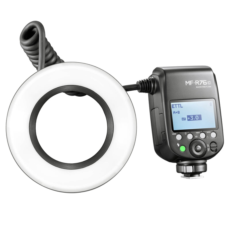 MF-R76 C/N/S On-Camera TTL Macro Photography Ring Flash