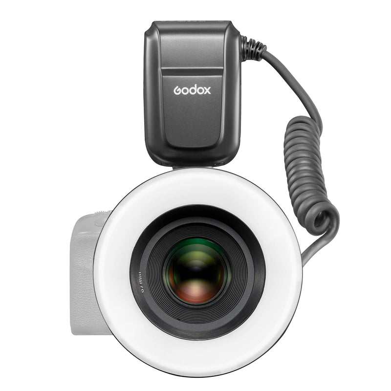 Godox MF-R76C TTL Macro ring Flash On a Camera