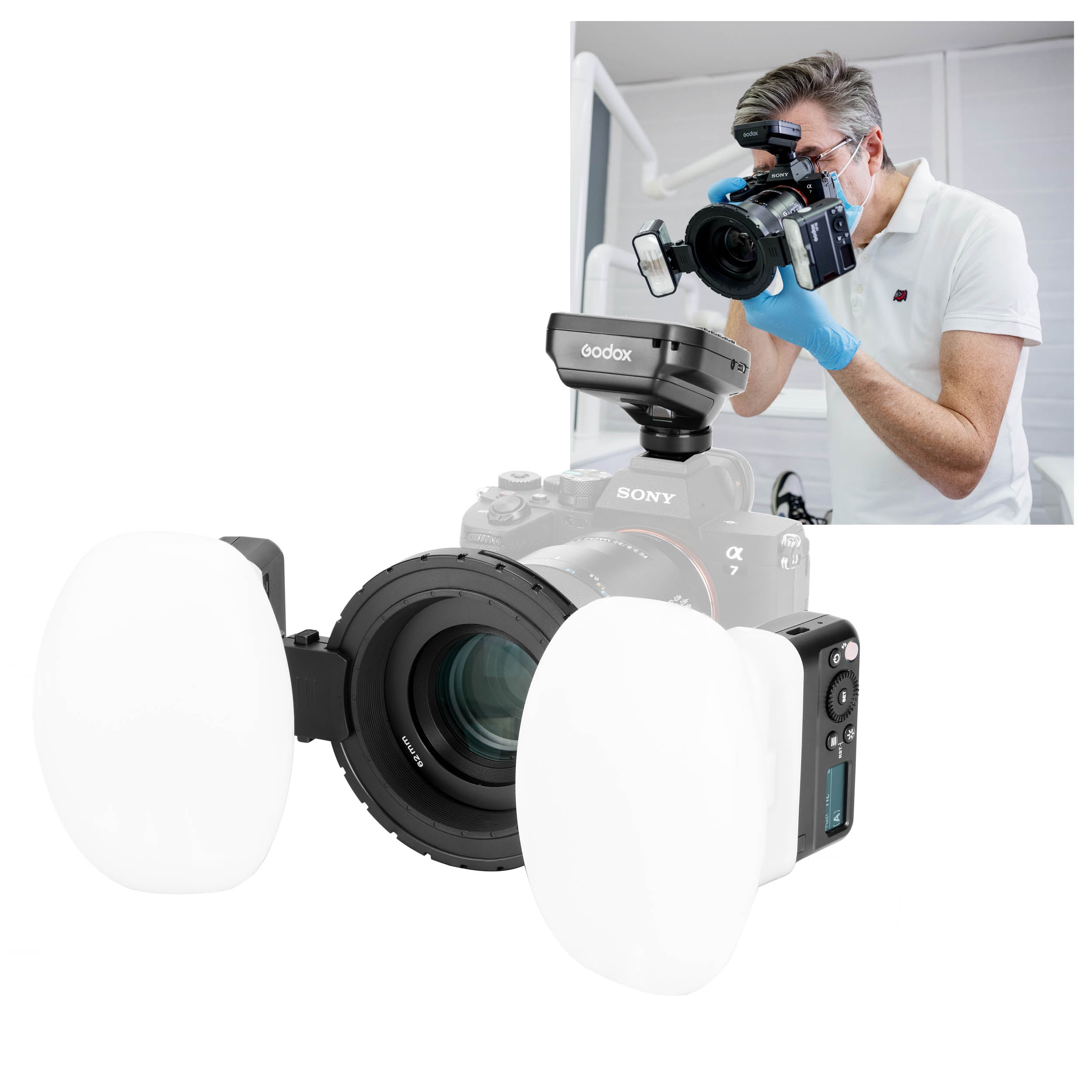 Godox MF12-DK1 Macro-Flash Dental Photography Twin Kit