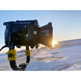 Godox MG1200Bi being used in the snow