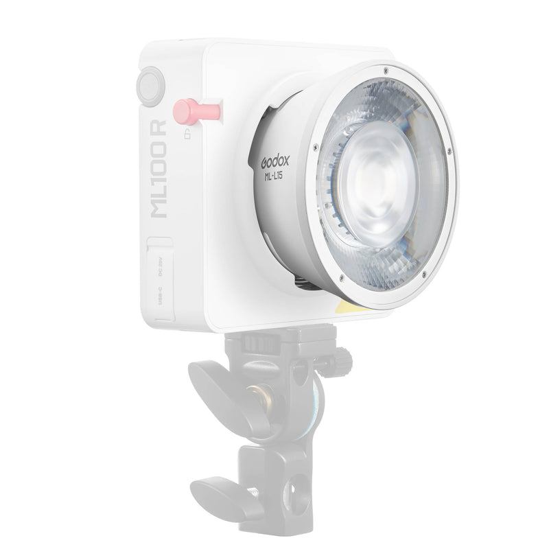 ML-L36 Godox-Fitting Lens Reflector Mounted to an ML100R