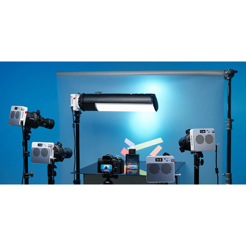 Godox ML-S1A Inflatable Air Soft-Tubes being used as a main light for a product shoot
