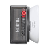 ML40R Compact Magnetic RGB Video Light With Built-In USB-C Rechargeable Battery