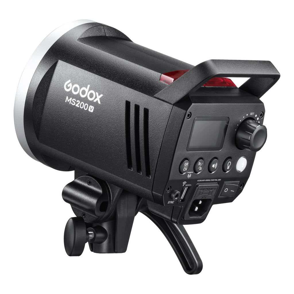 Godox MS200V 200Ws GN53 - Flash estroboscópico compacto de Godox MS200V 200Ws GN53 - Flash estroboscópico compacto de