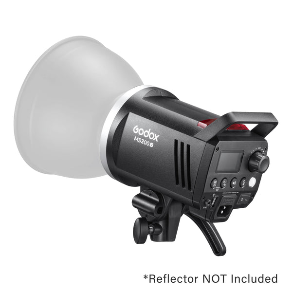 MS200V Super-Compact Studio Strobe Flash With LED Modelling Lamp