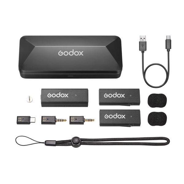 GODOX MoveLink Mini UC USB Type-C Wireless Mic System Box Content