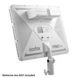 P260C Pro Bi-Colour LED Light Panel  (Back view with NP-F-Series Batteries installed)
