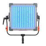 Godox KNOWLED P600R Hard Pro IP65 Weatherproof RGB LED Panel Front view with Blue Light shining