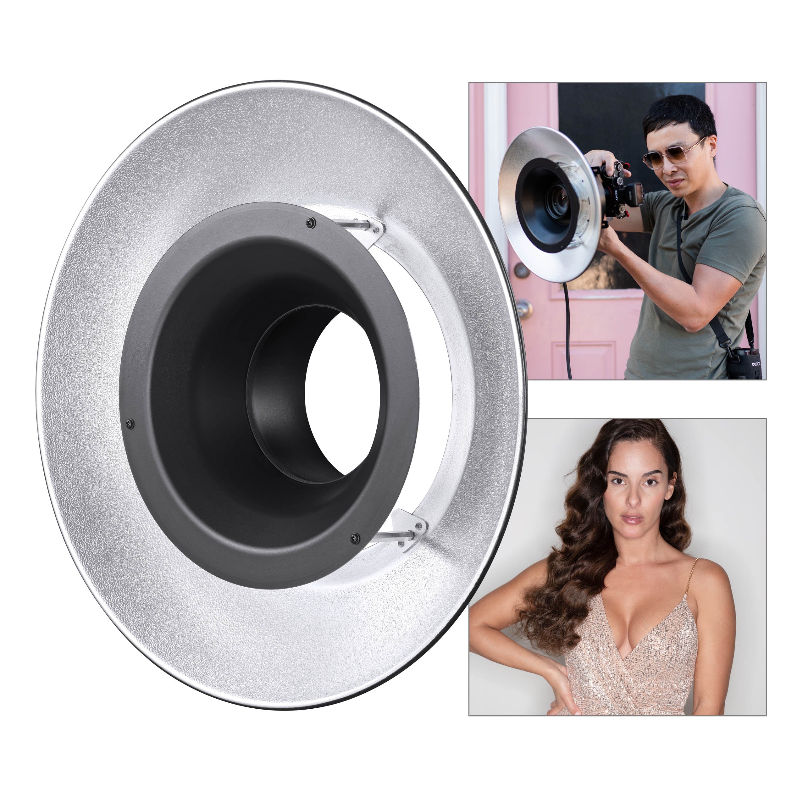 RFT-25S Silver Reflector For R200 Ring Flash Head, PIKA200