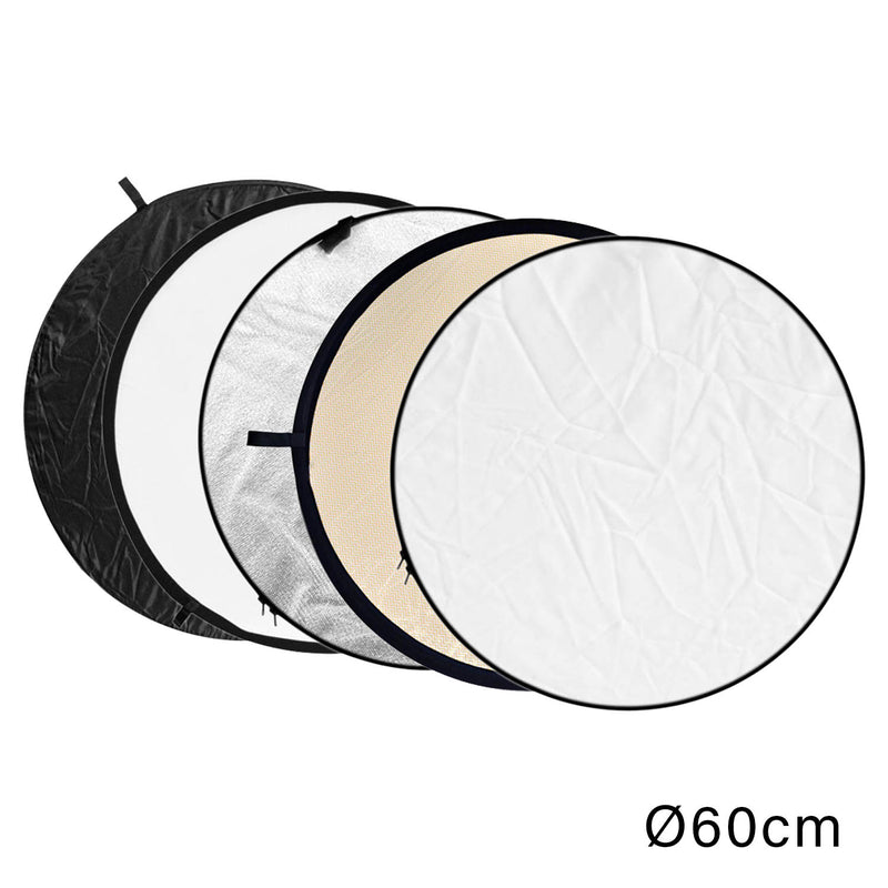 Godox RFT07-6060 60cm 5in1 Reflector - Showing all Five surfaces
