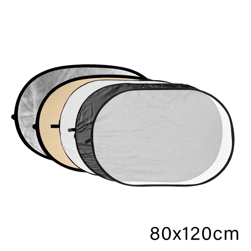 Godox RFT07-80120 80x120cm 5in1 Reflector - Showing all Five surfaces