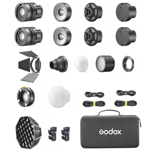 RS60Bi 2K Super Compact Bi-Colour LED Video Light Twin Kit