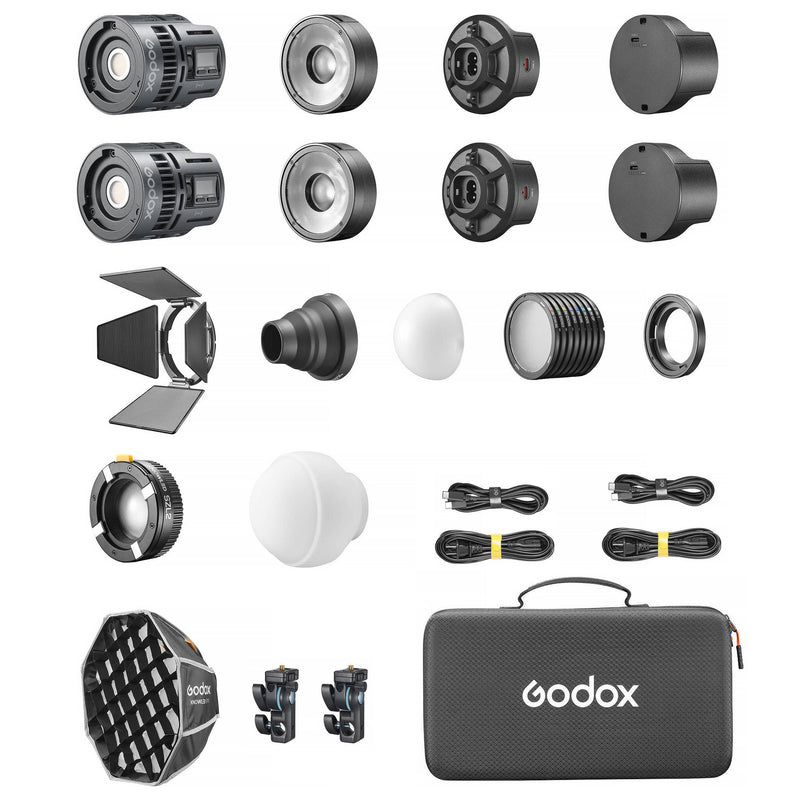RS60Bi 2K Super Compact Bi-Colour LED Video Light Twin Kit