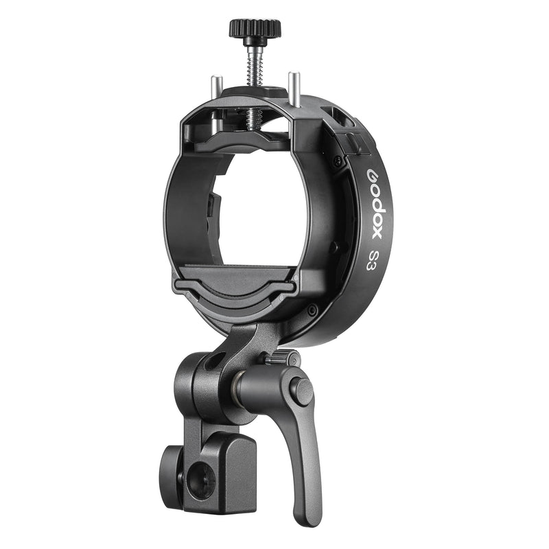 Godox S3 S-Type speedlite Flash Bracket Three-Quarter Back View