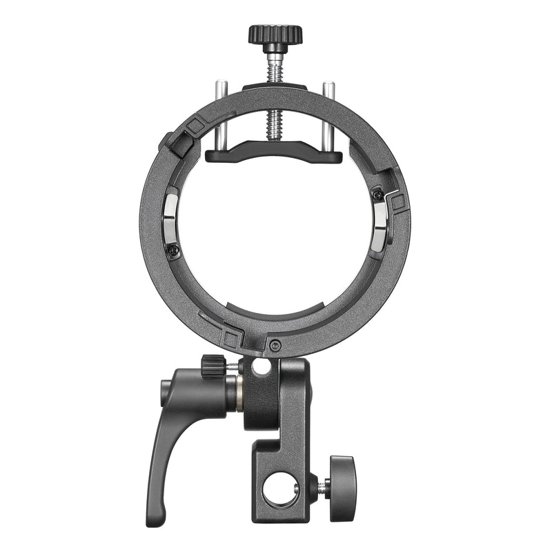 Godox S3 S-Type speedlite Flash Bracket Front View with Spacer Block Removed