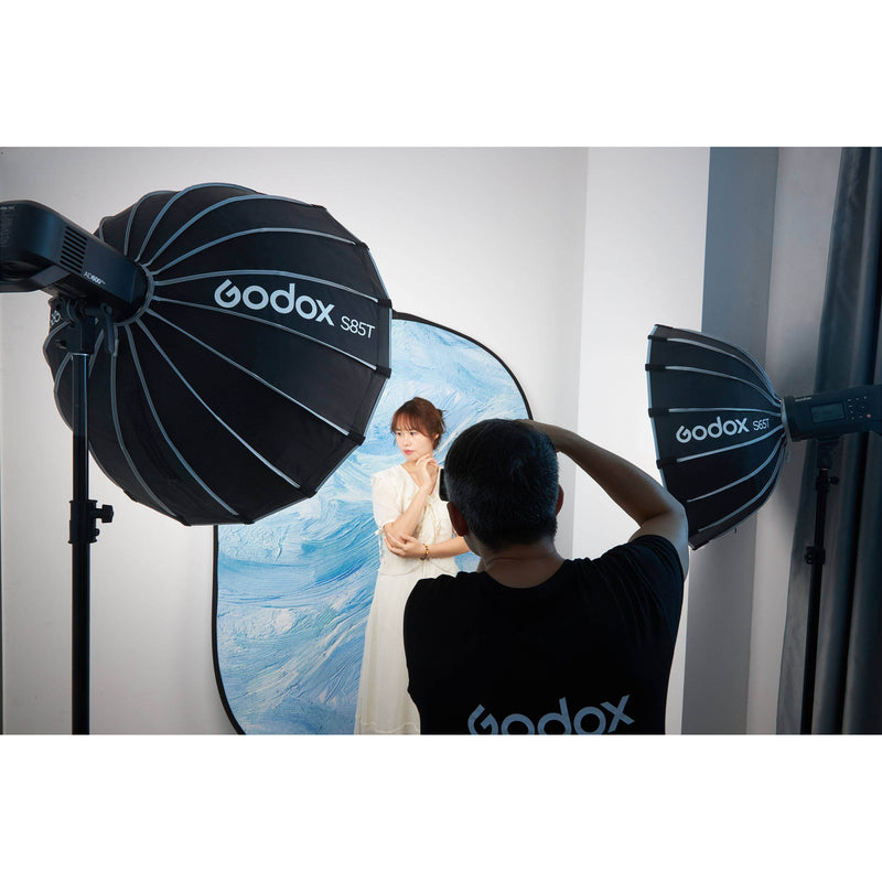 Godox S85T Quick-Release Umbrella Softbox Being used in a photoshoot