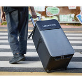 Godox SC27 Roller case being rolled across a road