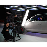 Godox TP-S2A Air-Soft Tube Being used to illuminate subject in a car on a film set