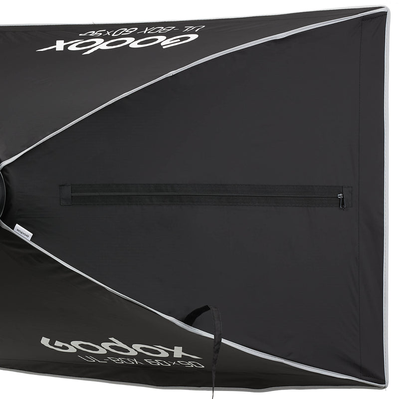Godox UL-BOX-6090 60x90cm Rectangular Softbox  close up of side access zip