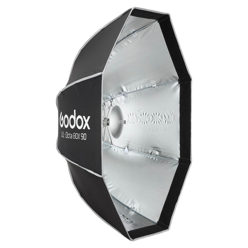 Godox UL-BOX Octa-90 Universal Mount Small & Portable Softbox with deflector dish attached