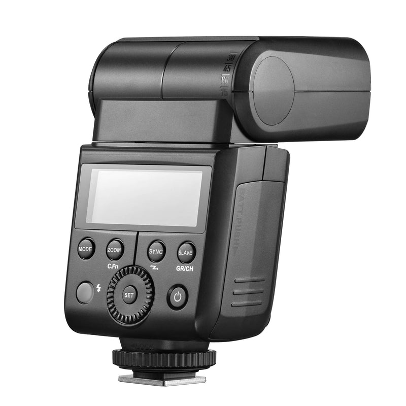 Godox Ving V350 Speedlite with Rechargeable battery (Three-Quarter Back View)