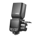 Godox V480 Compact TTL Speedlite With Battery sticking out