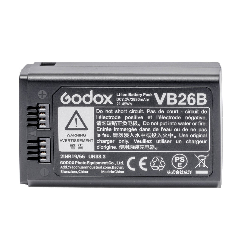 Replacement Battery For GIO1,  Li-ION580III, V1, V860III (GODOX VB26B)