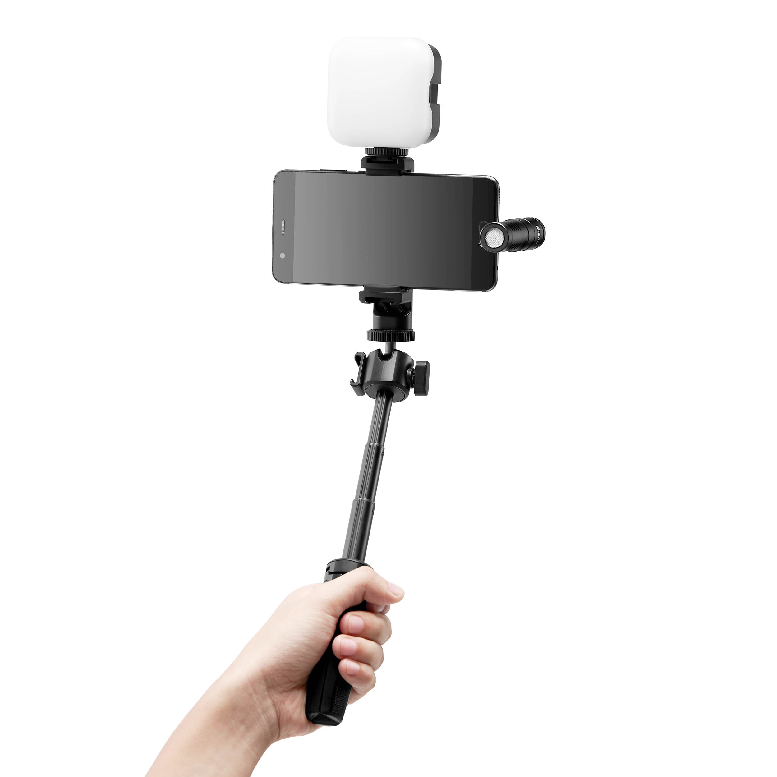 VK2-LT Smartphone Vlogging Lighting Kit with Bi-Color Video Light