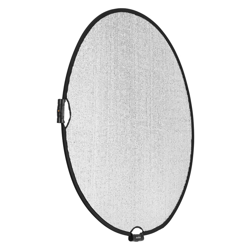 Godox W-RFT130 130cm (52") Windproof Silver Collapsible Reflector (Perspective View)