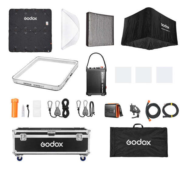KNOWLED AM1600R 88K 8'x8' RGB LED Light Mat Box Content