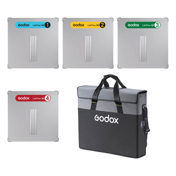 Godox KNOWLED LiteFlow50 Kit Box Content