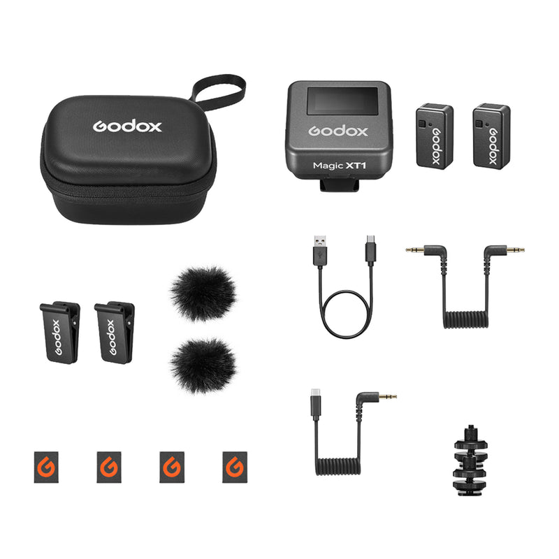 Godox Magic XT1 Wireless Mic System Box Content