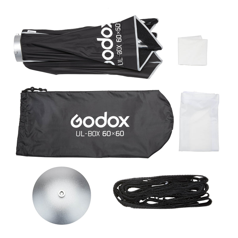 UL-BOX-60 60'x60cm (2'x2') Easy-Open Square Umbrella Softbox By Godox