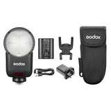 Godox V1mid Compact Round-Head TTL Speedlite Box Content