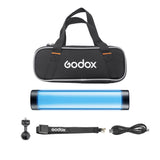 WT25R IP68 Waterproof & Small RGBWW LED Dive Tube Light - In the box 