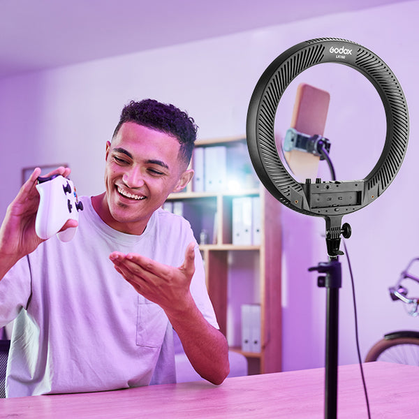 Godox LR160 LED Ringlight Social Media Multi-Mount Starter Lighting Kit