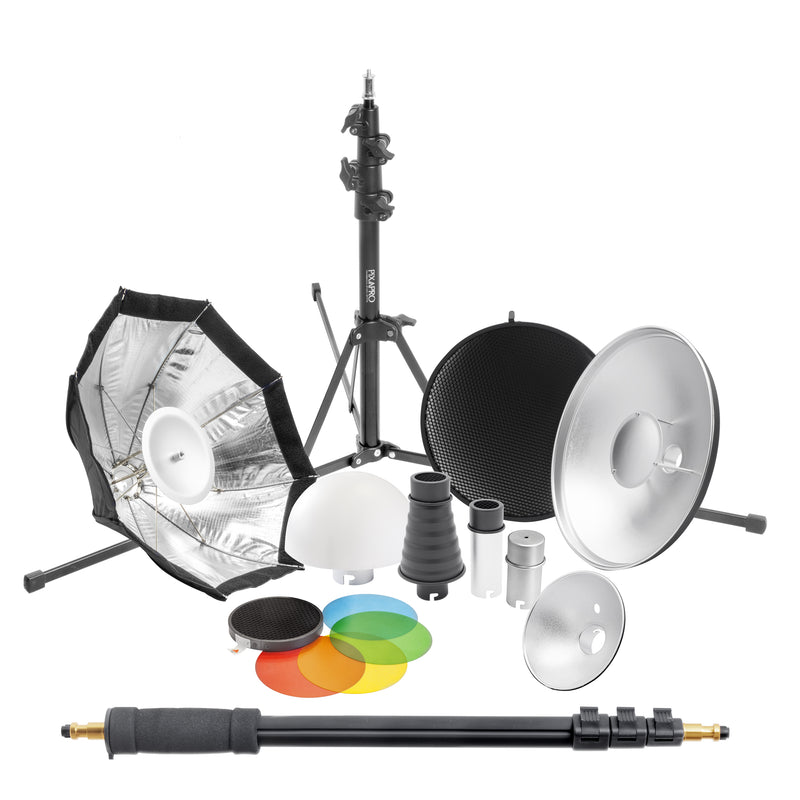 PixaPro HyBrid360 Flash Modifiers Photography Complete Kit