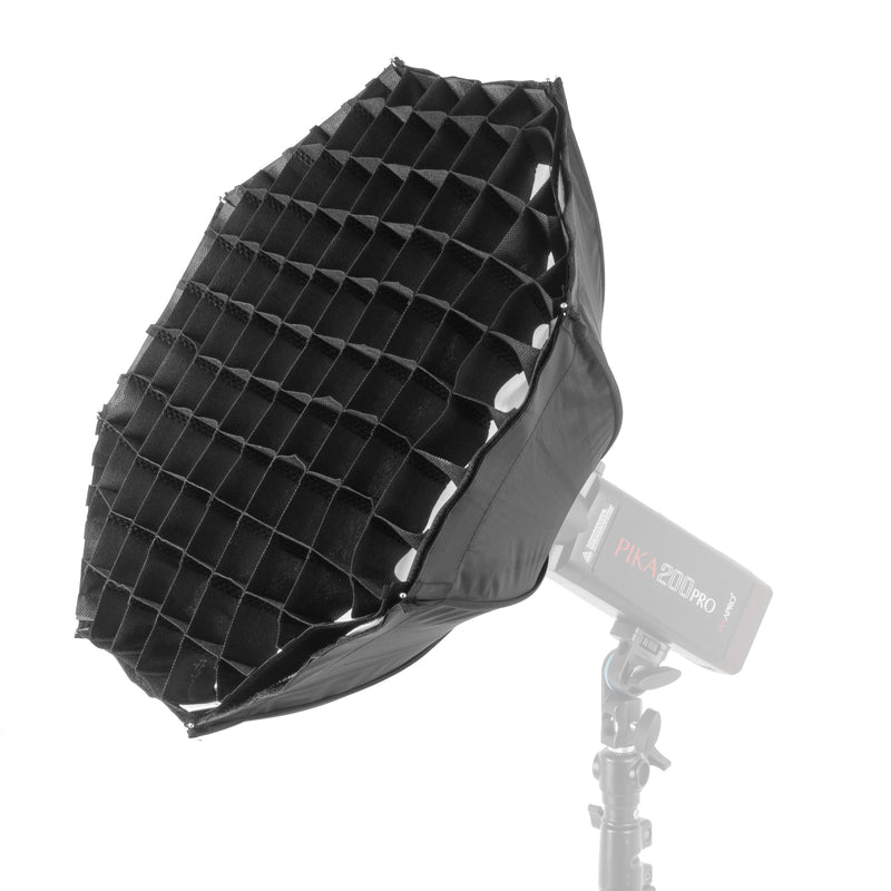AD-S7 48cm Octagonal Bare-Bulb softbox with Grid attached