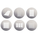 Godox
SA09-004 6-Piece Window-Design Gobo Set SA09-001 6-Piece Gobos Set for Godox SA-P, MLP, BFP and BLP Projection Attachments