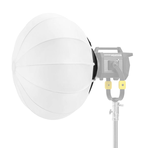 Godox KNOWLED GL3 90cm Diffuser Ball on a GODOXO KNOWLED MG1200 Light