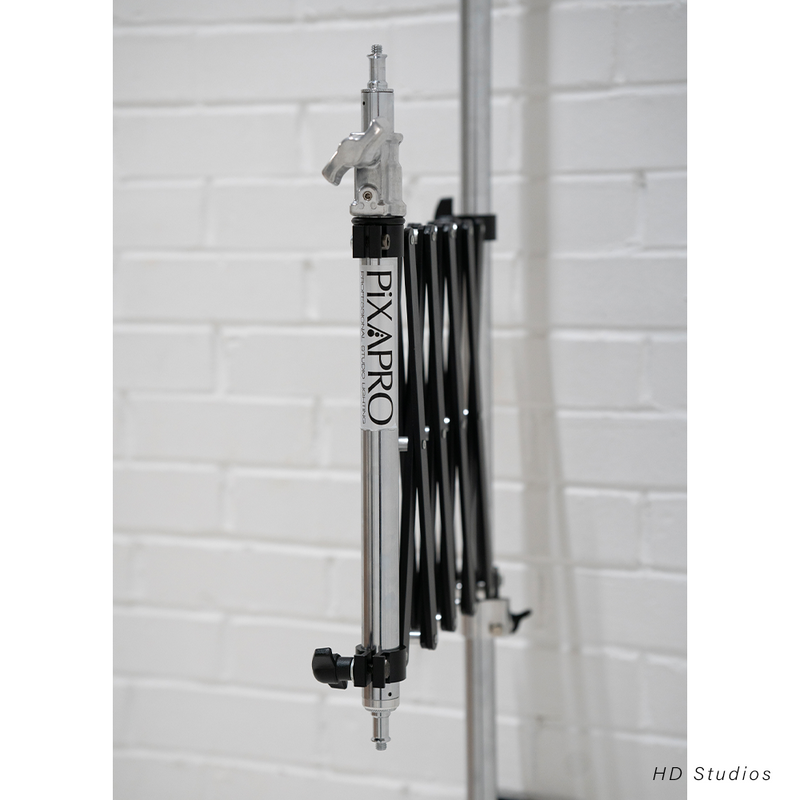 Wall-Mounted Adjustable Scissor Vertical-Mount Studio Boom Arm 