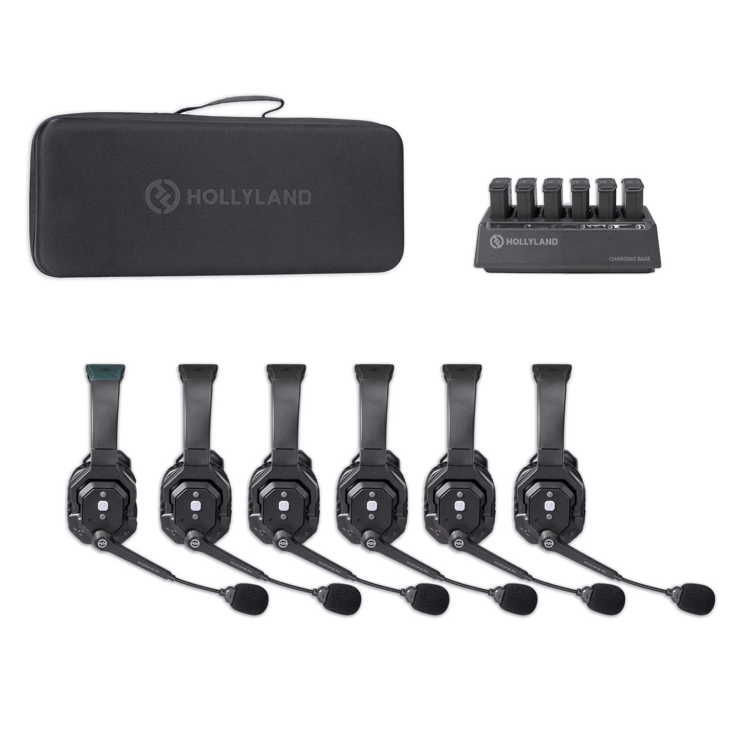 Hollyland Solidcom SE Pro 6S 6 - Person Noise Cancelling Headset Intercom SINGLE-EAR (5601Pro-6S) (SPECIAL ORDER)