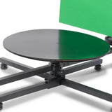 PiXAPRO 360° rotating Stand Panoramic Manual Turntable Black Table-Top Close up