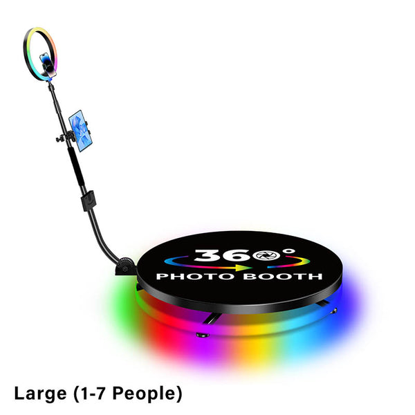 Large 115cm 360° Electronic Photo Booth with Metal Plate - For 1-7 persons (SPECIAL ORDER)