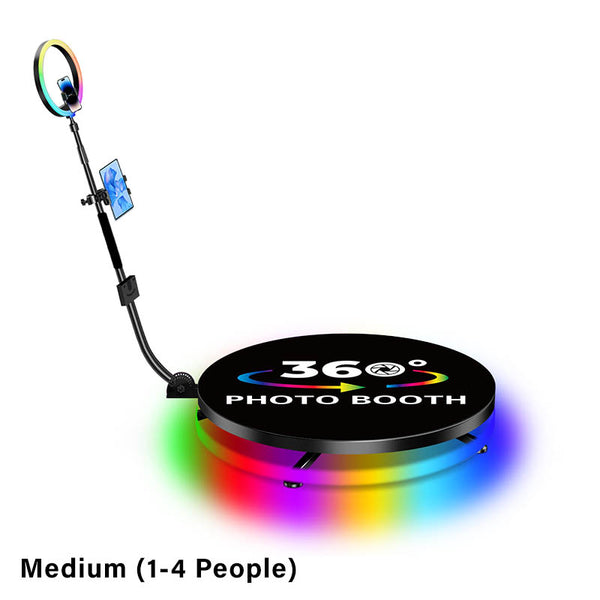 Medium 100cm 360° Electronic Photo Booth with Metal Plate - For 1-4 Persons (SPECIAL ORDER)